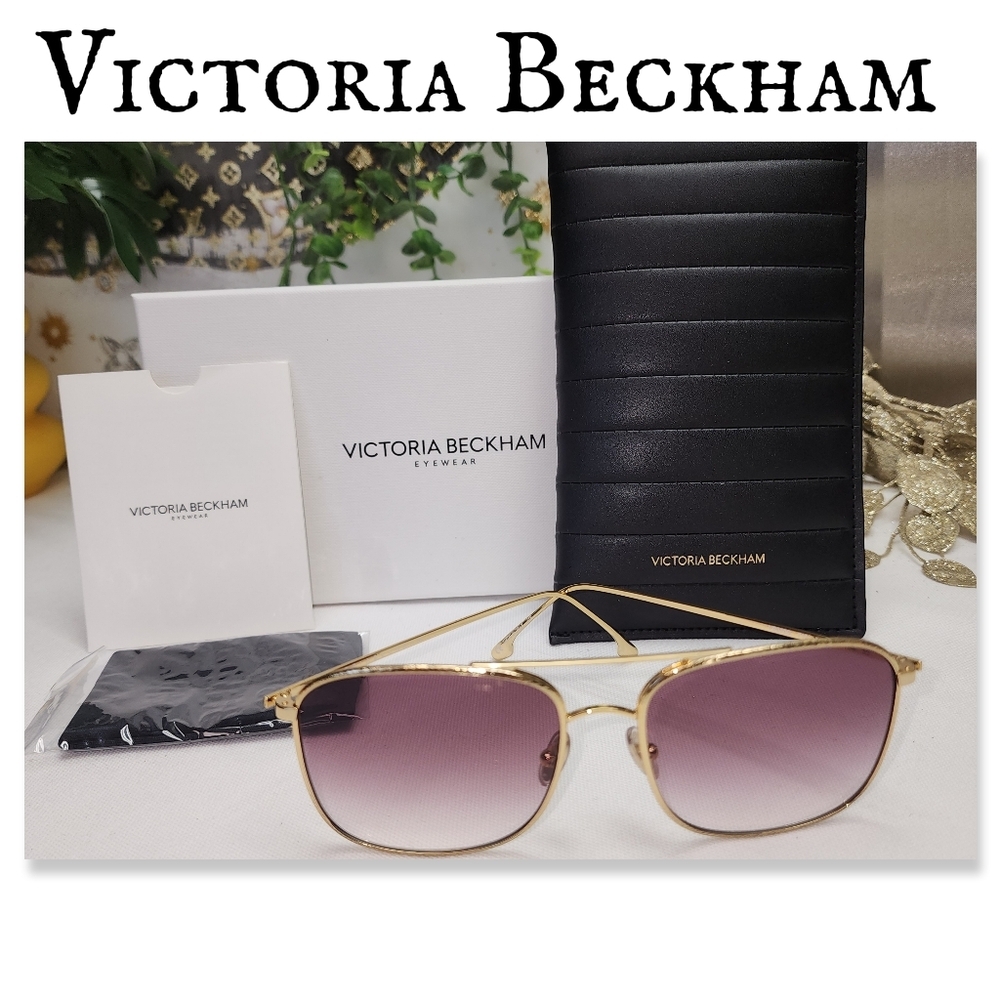 Authentic Victoria Beckham Sunglasses VB202S W/ Box, Carry Case And Cloth